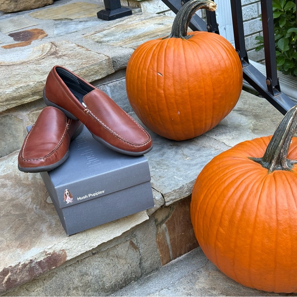 Hush Puppies Tan Leather Loafers